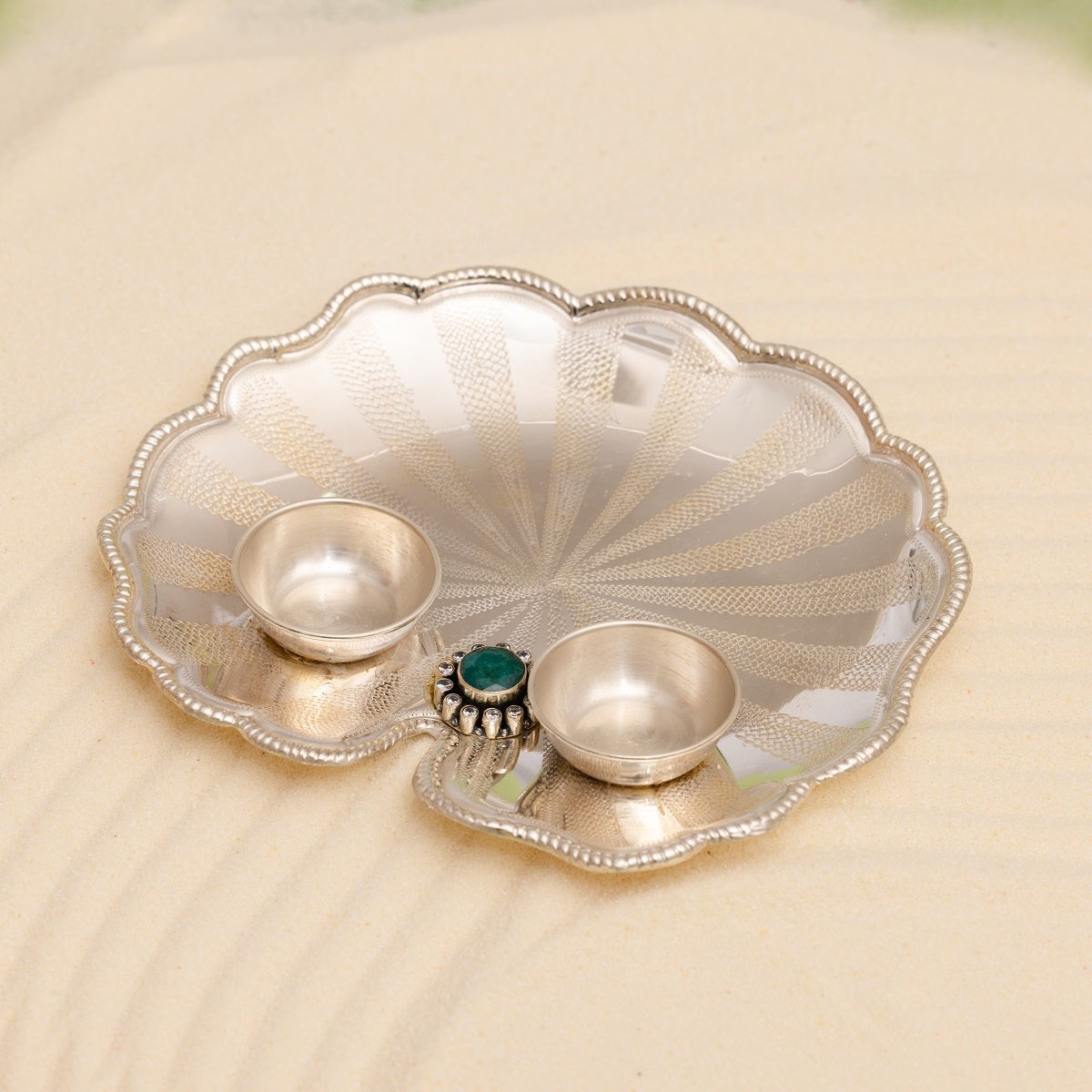 Emerald Grace Pooja Thali