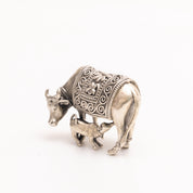 Divine Oxidised Cow and Calf Idol