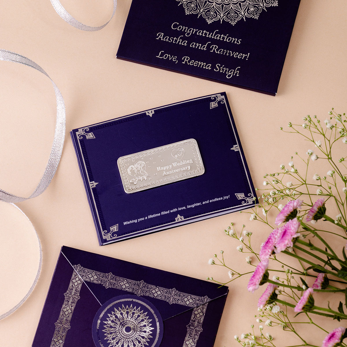 Silver Moments Card Set - Anniversary