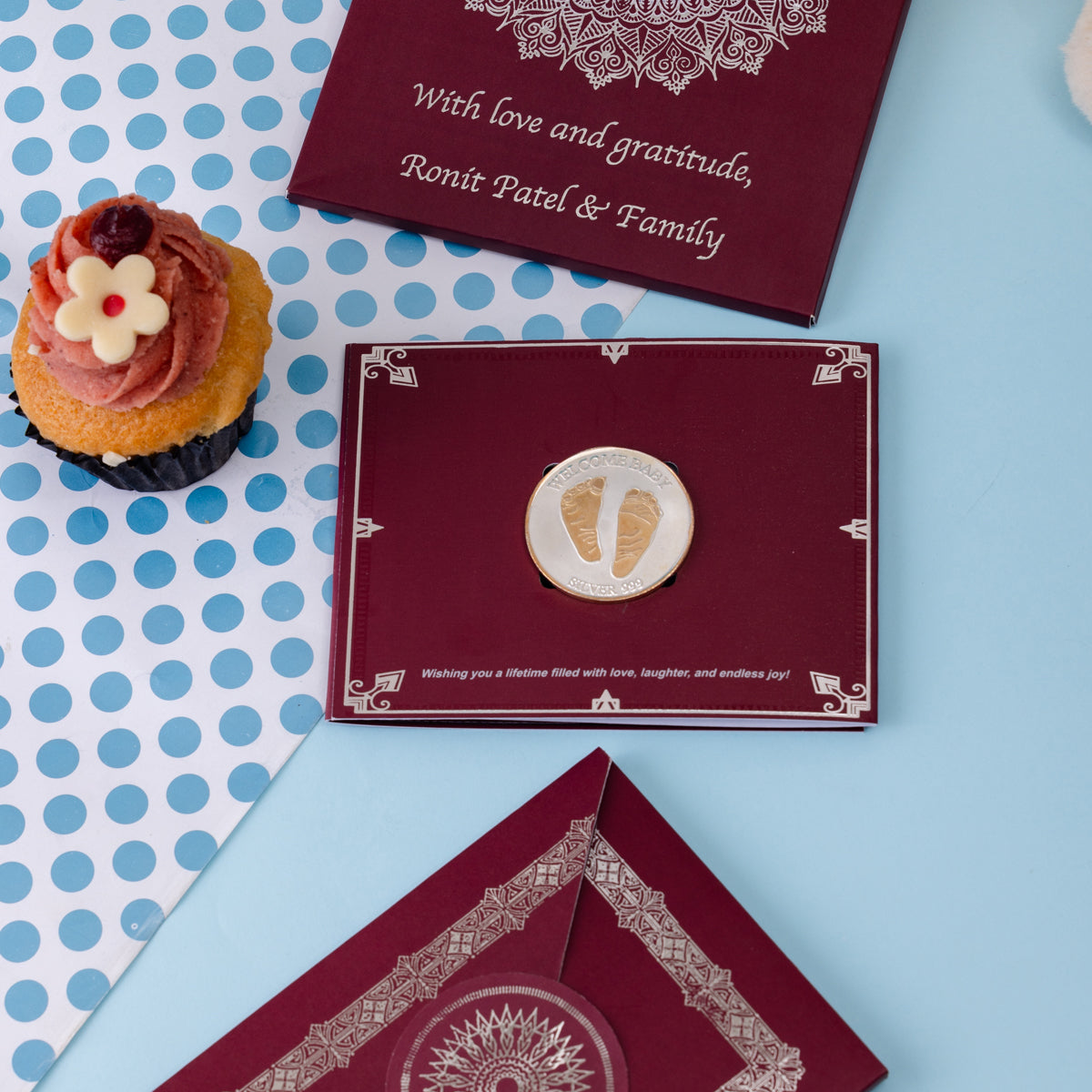 Silver Moments Card Set - New Born