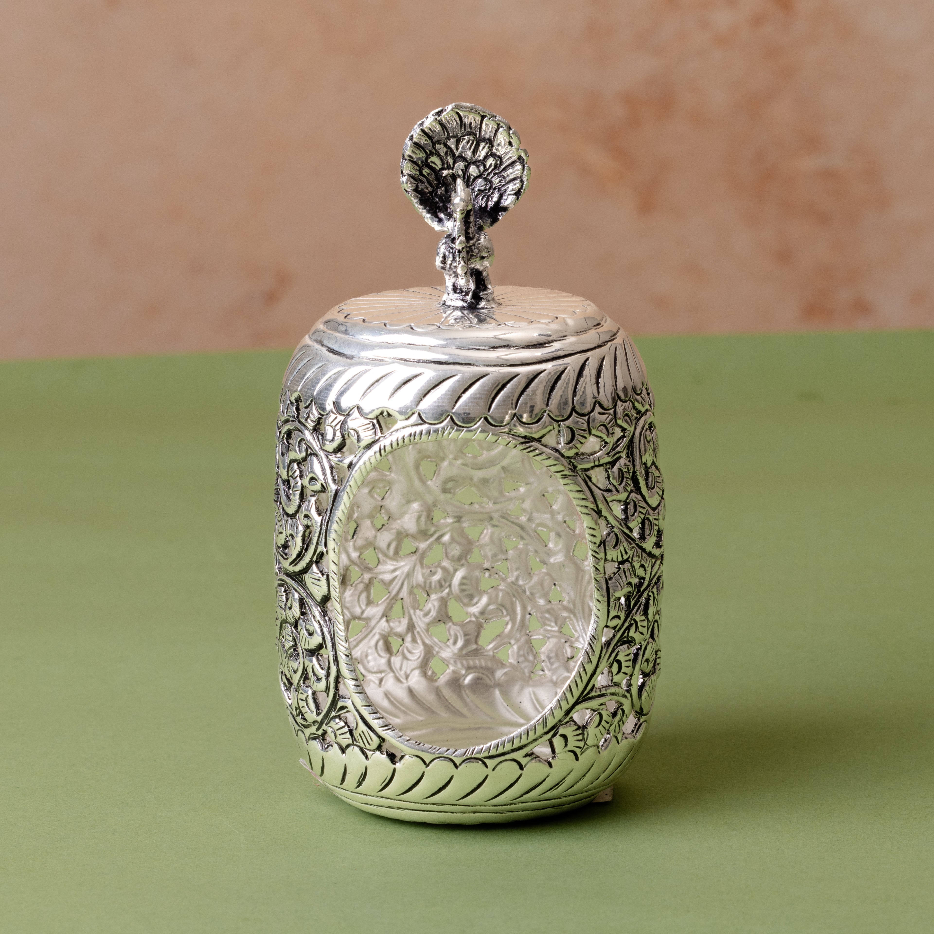 Peacock Tea Light Holder