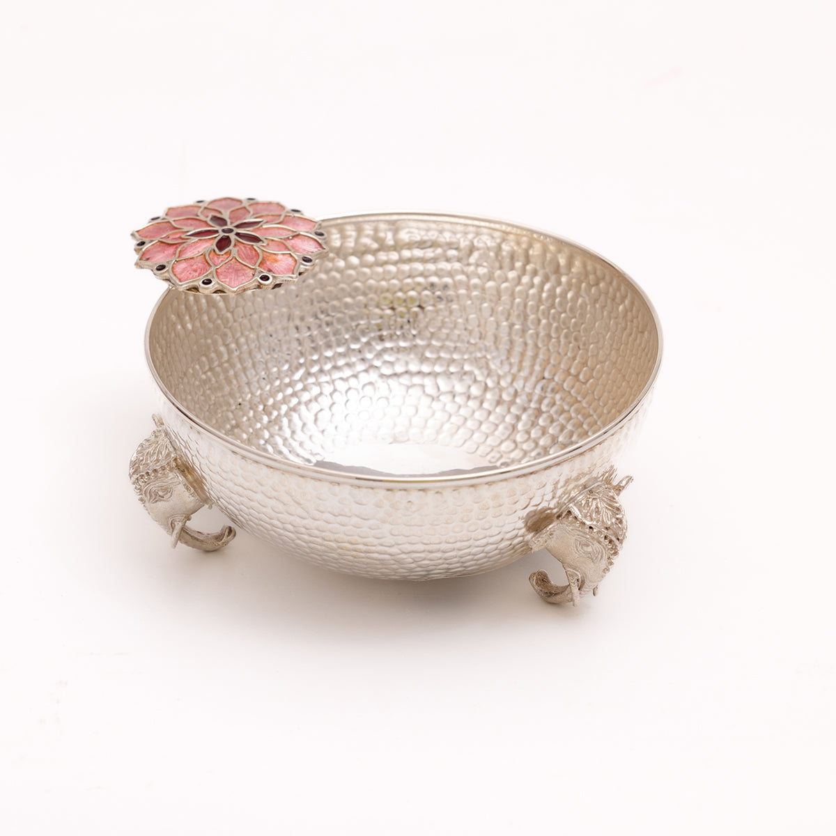 Pastel Bloom Silver Bowl