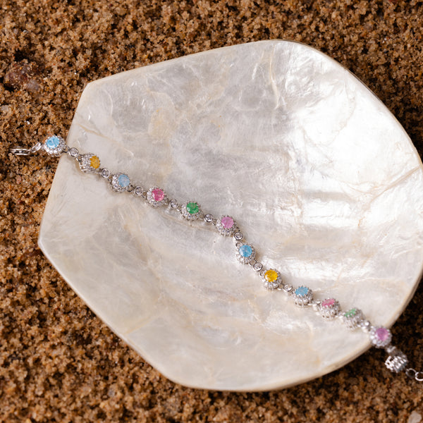 Radiant Spectrum Silver Bracelet