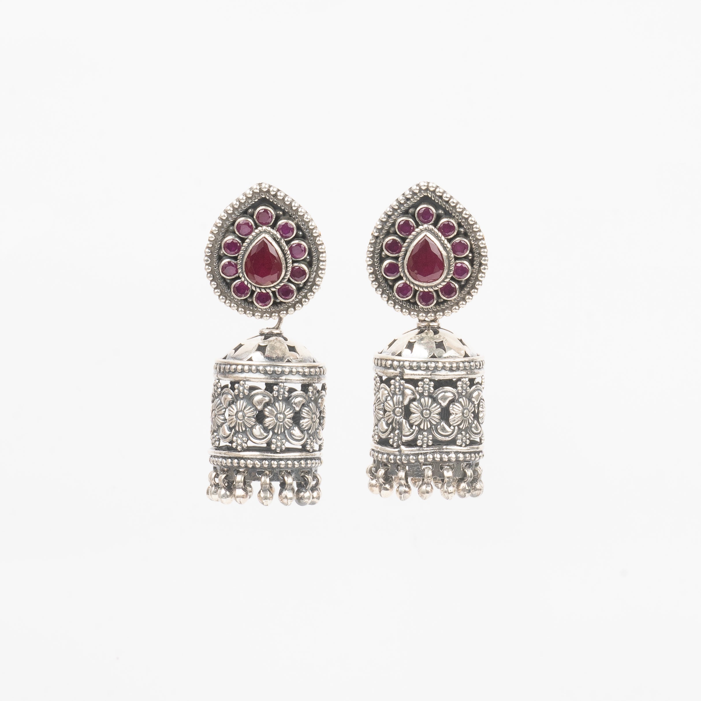 Stone Drop Temple Jhumkas