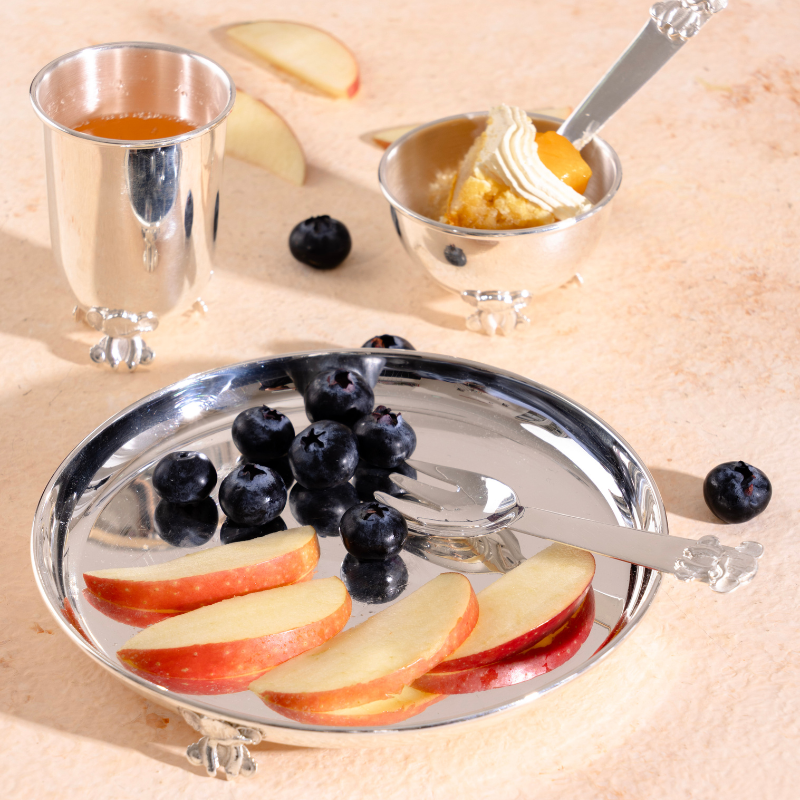 Ellie Silver Baby Dinner Set