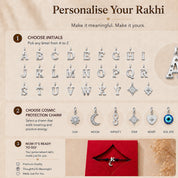 Charms Silver Rakhi