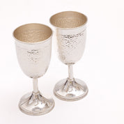 Exquisite Silver Wine Glass Set