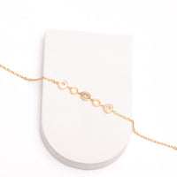 Contemporary Gold Finish Bracelet