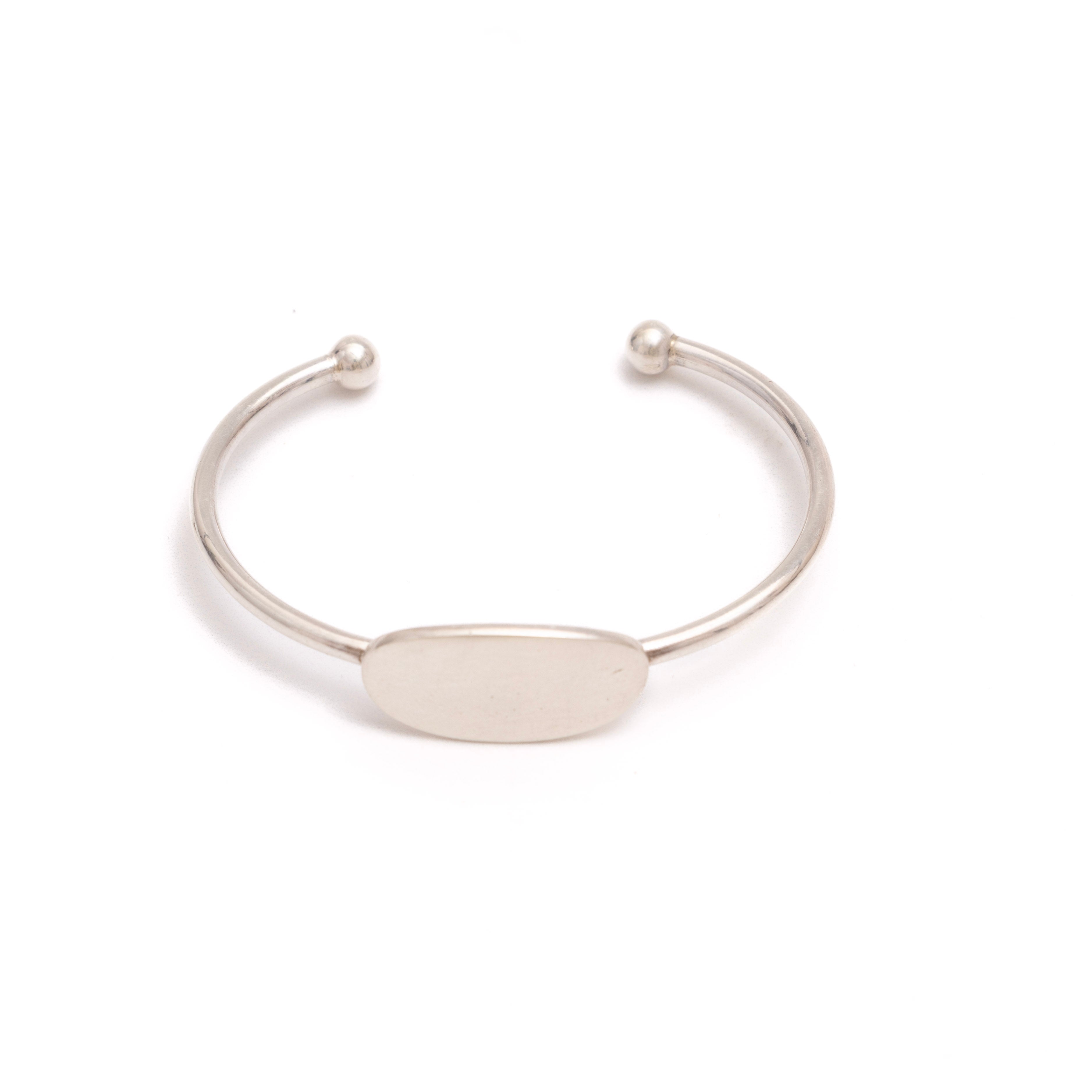 Personalizable Silver Baby Bracelet