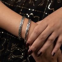 Braided Band Silver Kada
