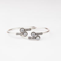Round Stone Kada - Pair