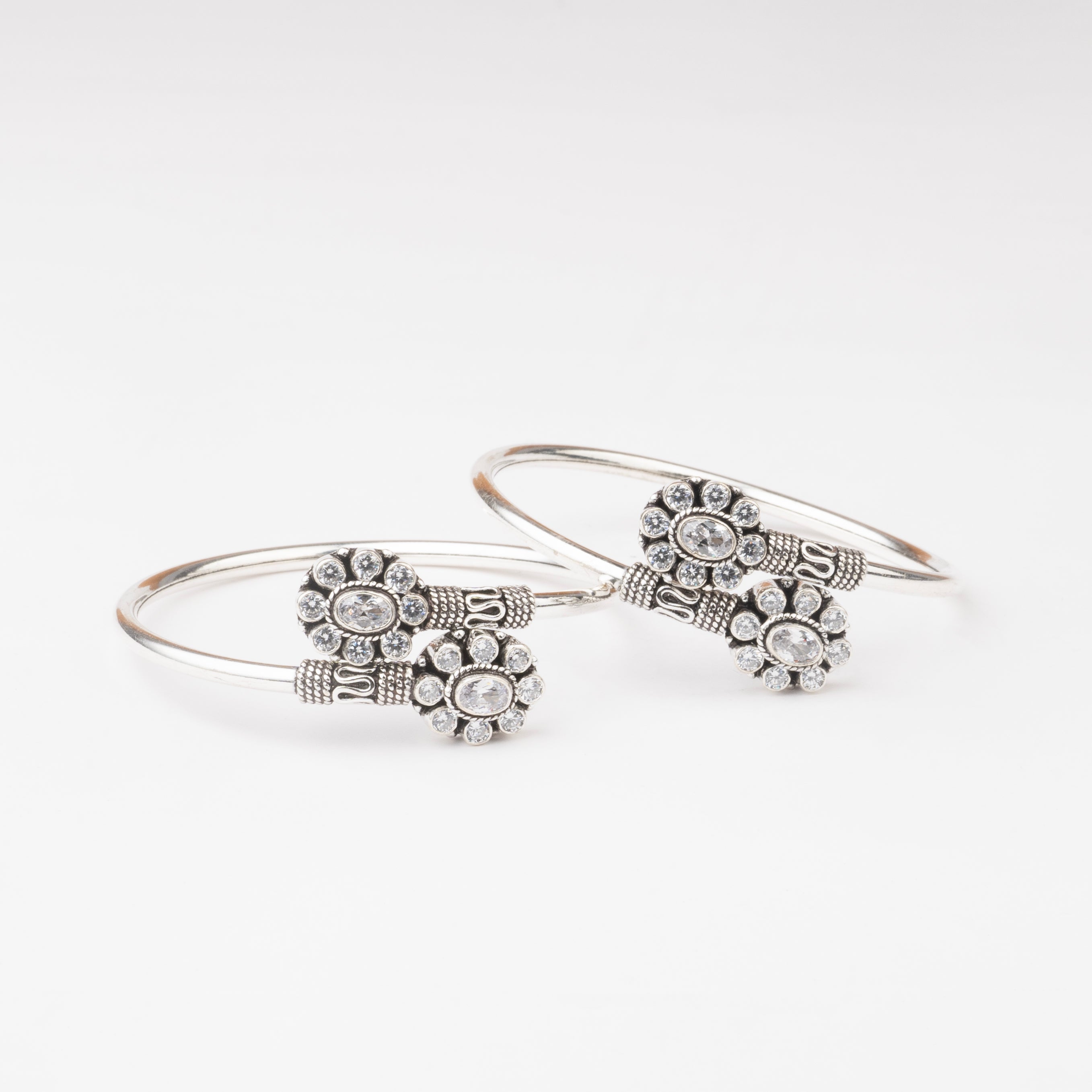 Floral Cluster Kada Pair