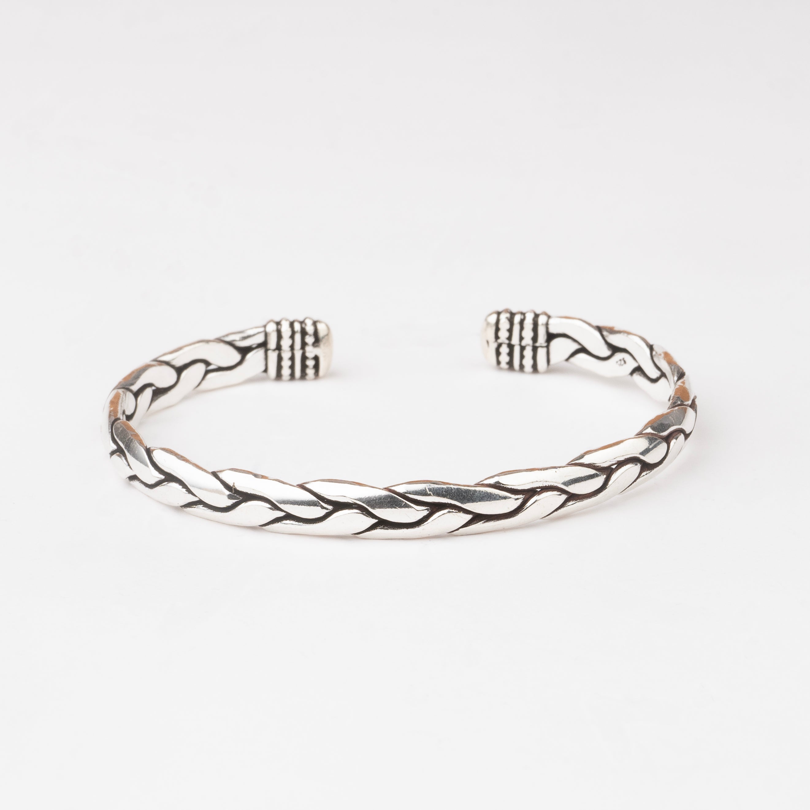 Braided Rope Silver Kada