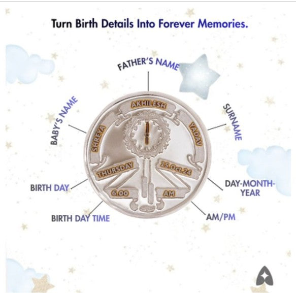 Silver Moments Card Set - New Born