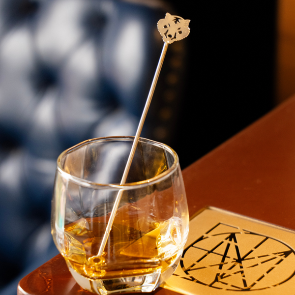Silver Cocktail Stirrer - Tiger