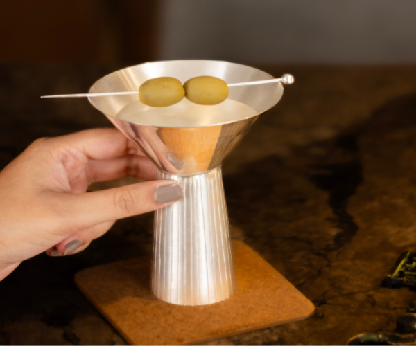 Yin Yang Pure Silver Glass