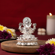 999 Pure Silver Ganesha Idol