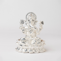 999 Pure Silver Ganesha Idol