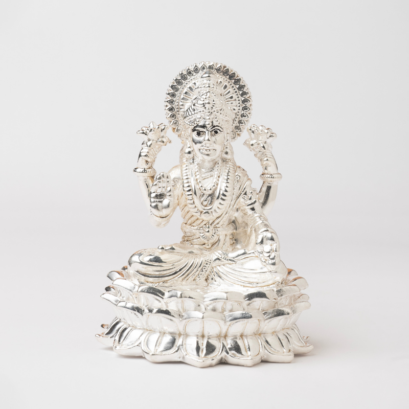 999 Pure Silver Lakshmi Idol