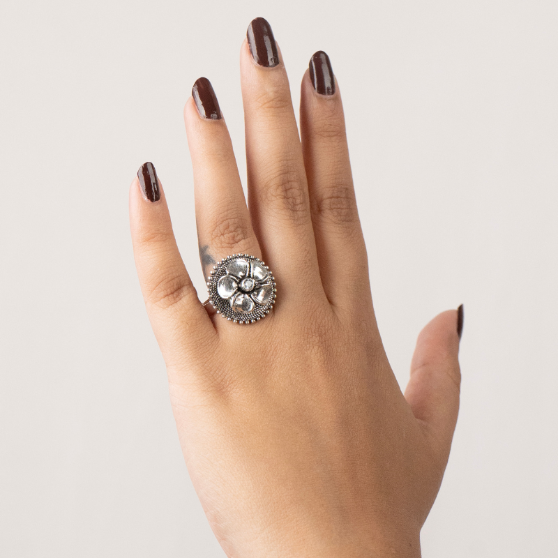 Dual Gemstone Antique Ring