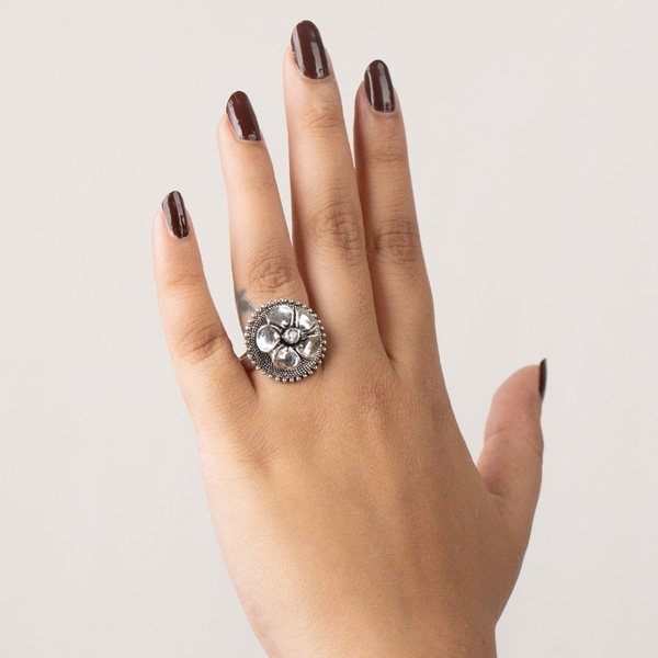 Dual Gemstone Antique Ring