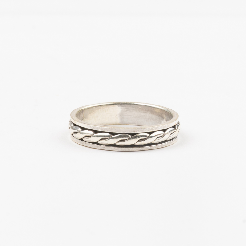 Woven Pattern Band Ring