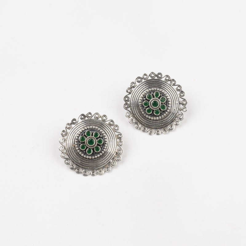 Stone Sunburst Studs