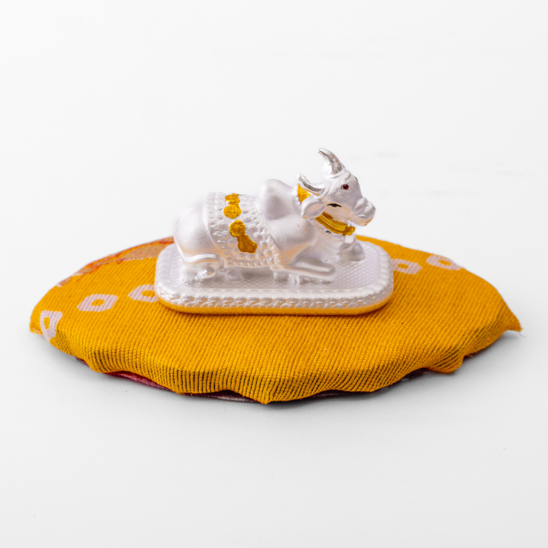 Blessings of Nandi Silver Idol