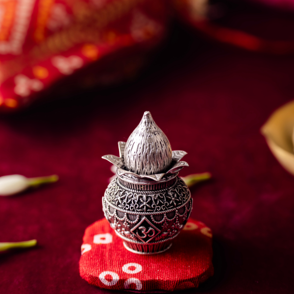 Samriddhi Oxidised Silver Kalash