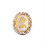 Royal Queen Silver Brooch