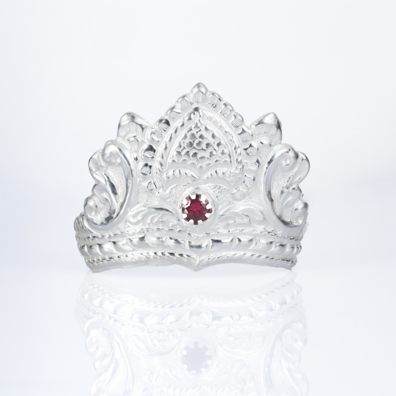 Vaishno Devi Silver Mukut