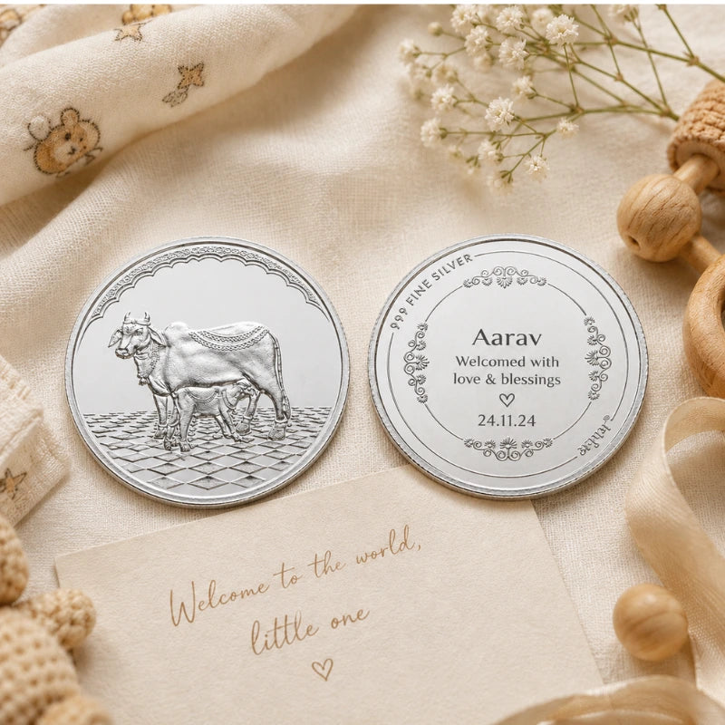 Little Blessings Silver Shagun Coin