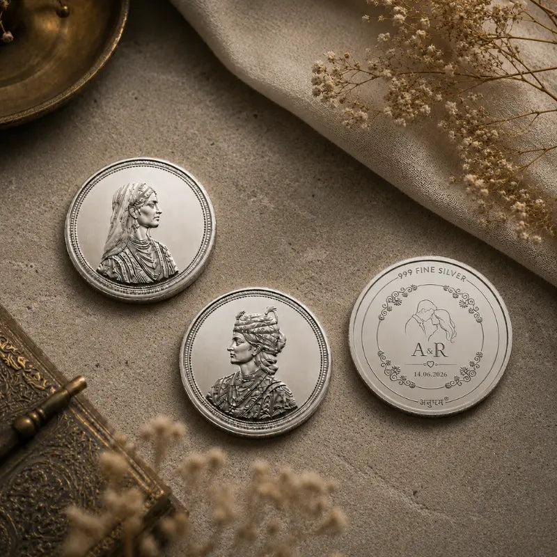 Ever After Silver Shagun Coin Set