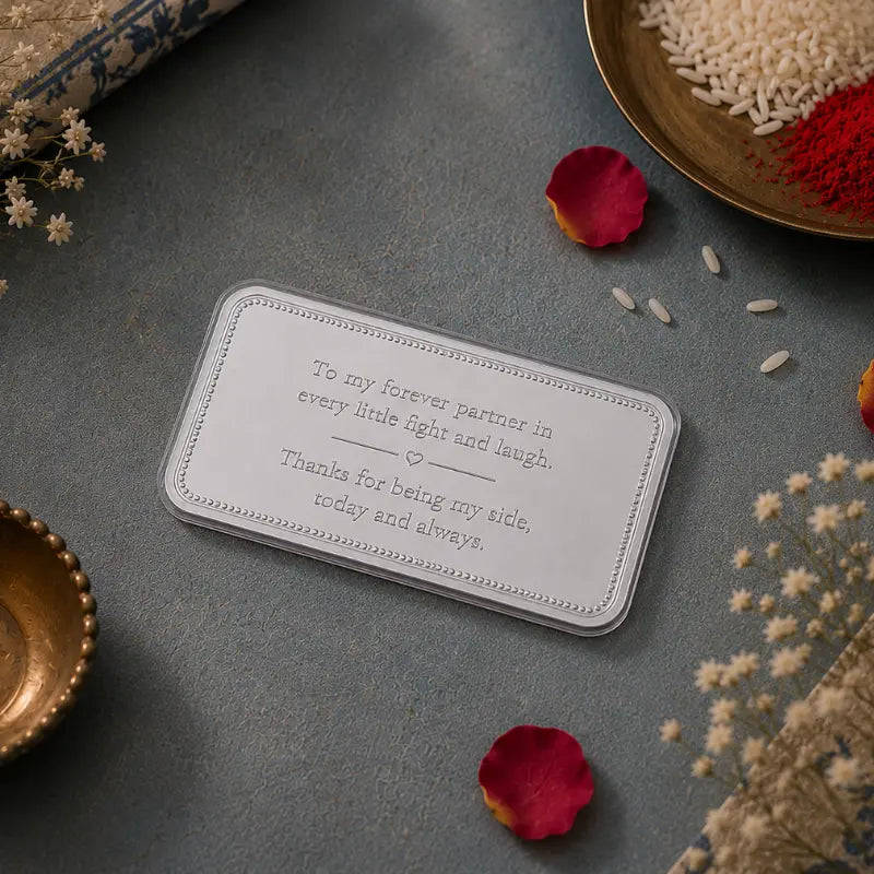 Raksha Bandhan Silver Bar