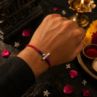 Raksha Potli Silver Rakhi – Contemporary