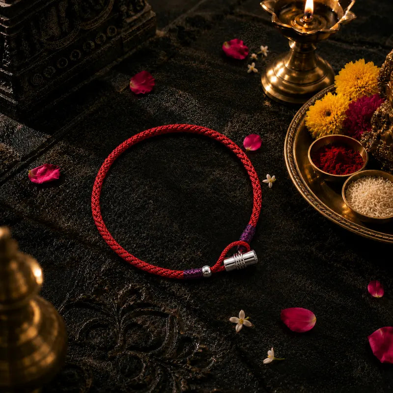 Raksha Potli Silver Rakhi – Contemporary