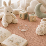 Personalizable Silver Baby Bracelet