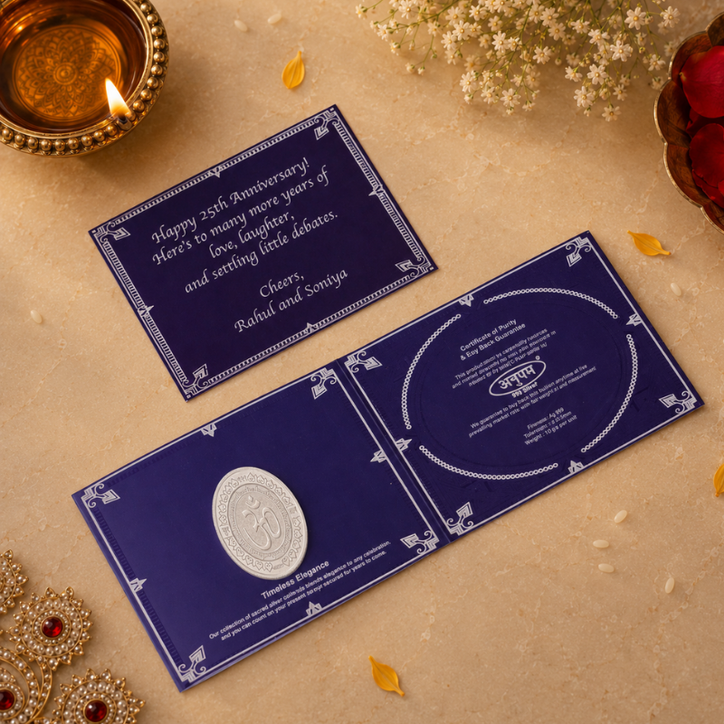 Silver Moments Card Set - Ganesh