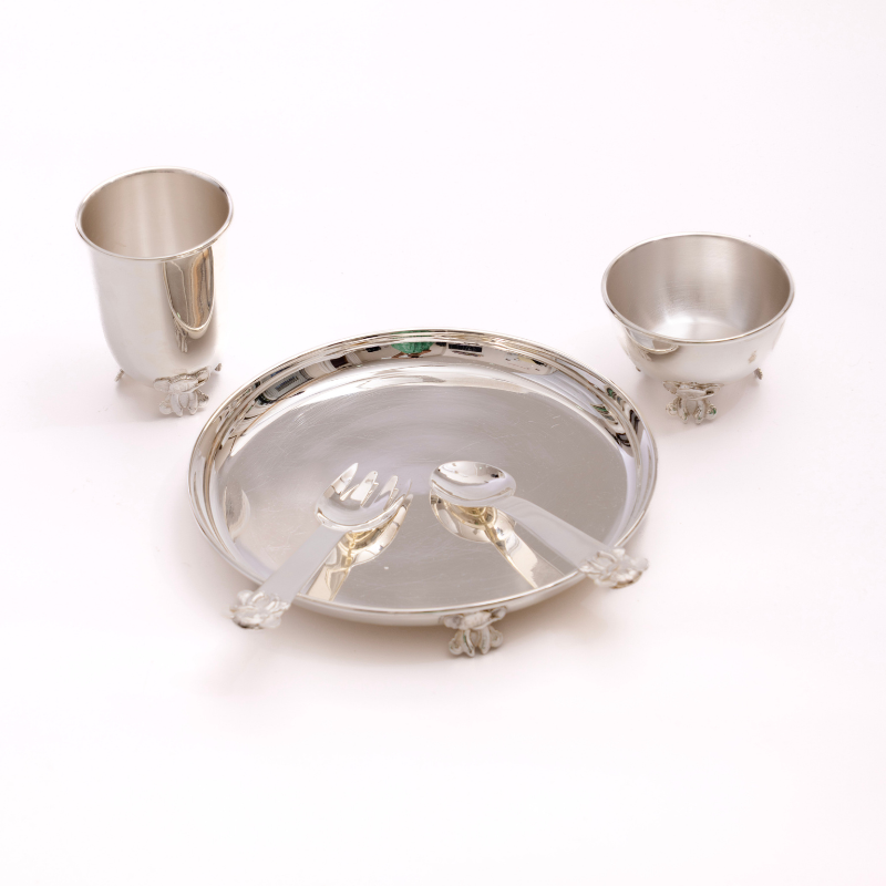 Ellie Silver Baby Dinner Set