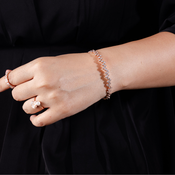 Celeste Cluster  Open Cuff