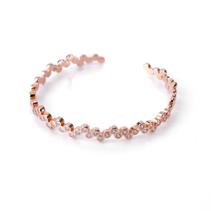 Celeste Cluster  Open Cuff