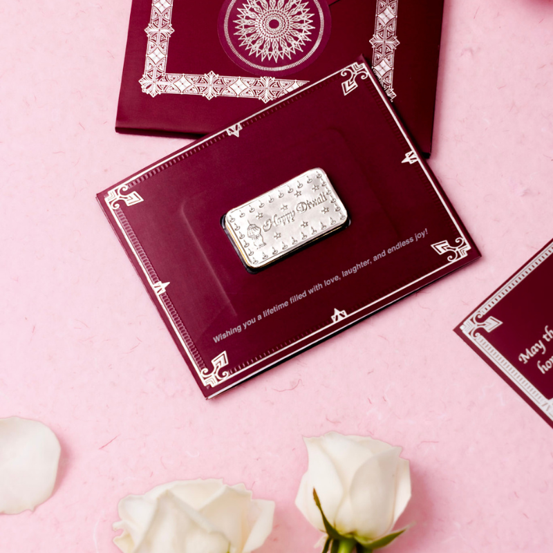 Silver Moments Card Set - Happy Diwali