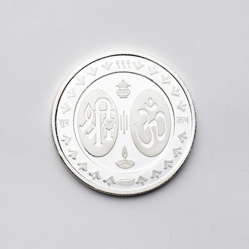 Silver Round Lakshmi Coin