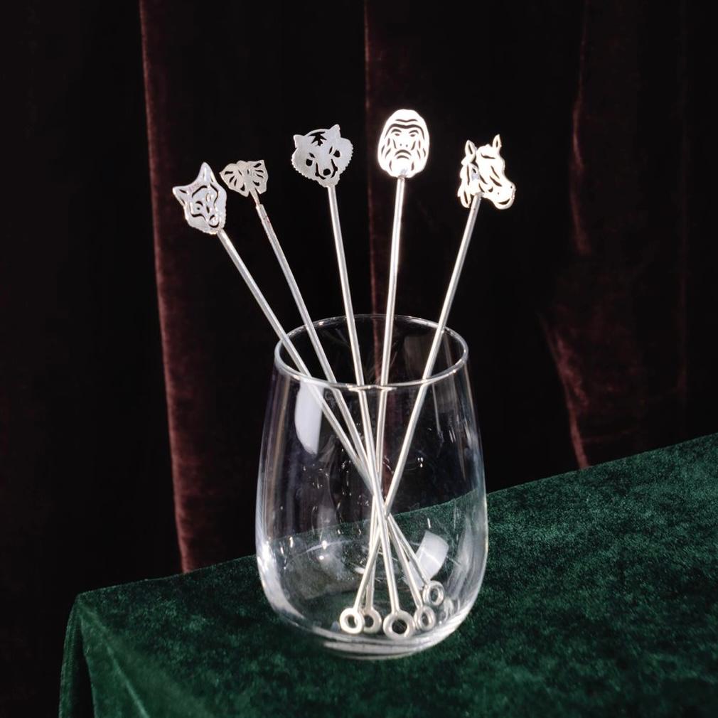 Silver Cocktail Stirrer - Pack of 5