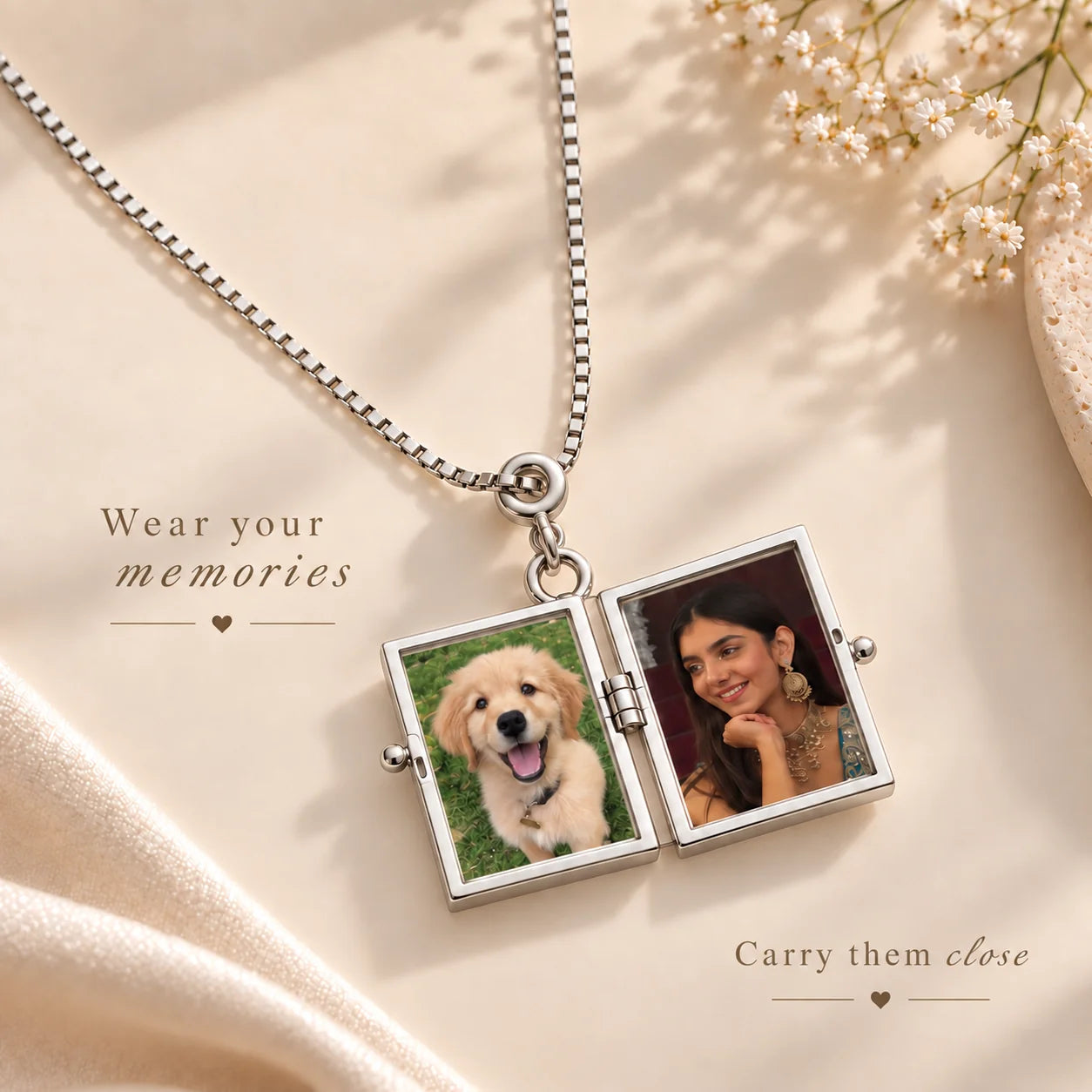 Cosmic Love Photo Locket by Adorn Silver, image 4