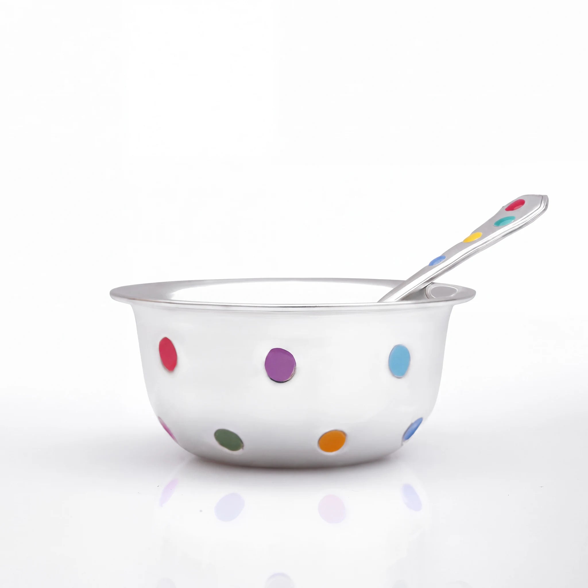 My First Silver Bowl with matching spoon by Adorn Silver