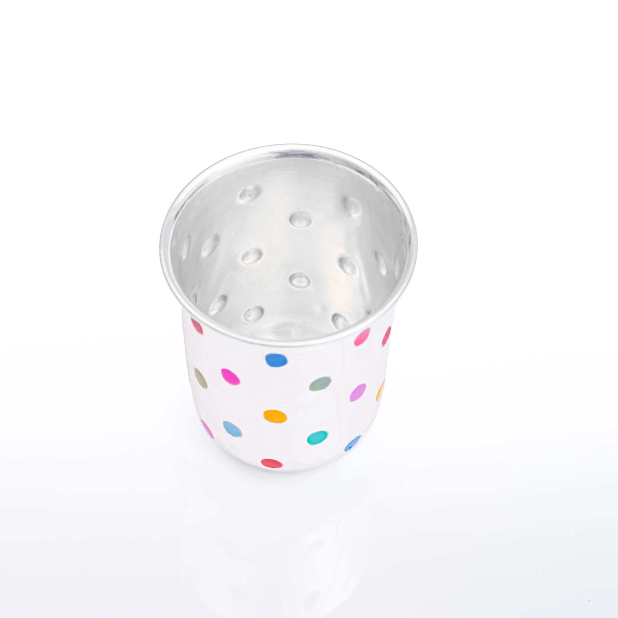 Top view of the My First Silver Glass by Adorn Silver